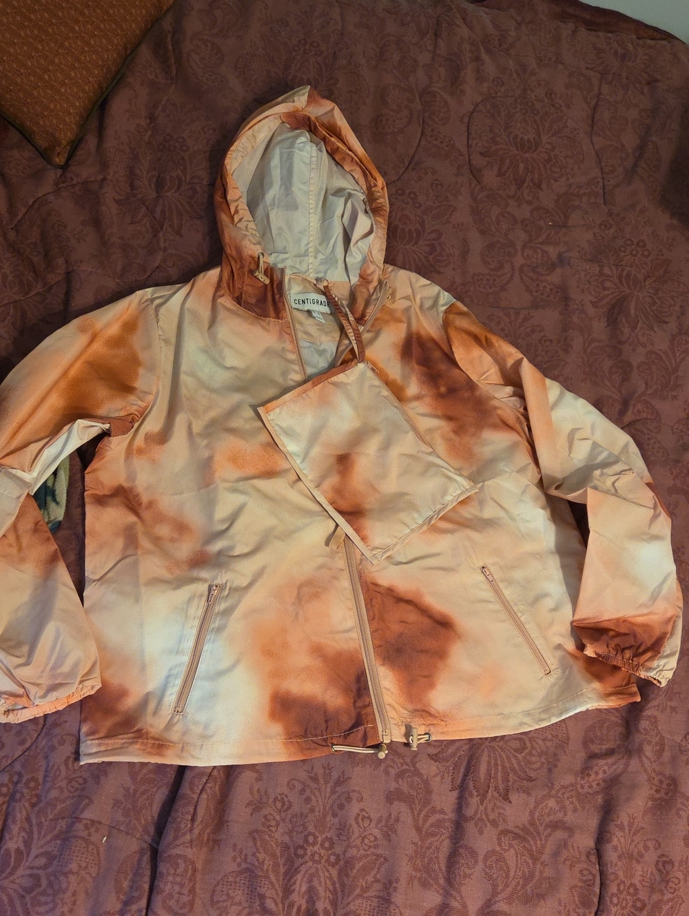 Centigrade Packable Hooded Windbreaker NwOT